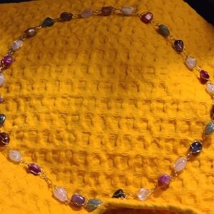 GOLDEN WIRES ENCASE MULTI GEMSTONES!